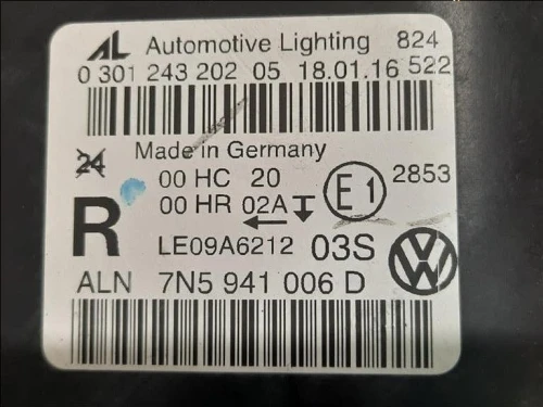 Proiettore ANT DX 7N5 941 006 D Seat Alhambra 710 2010