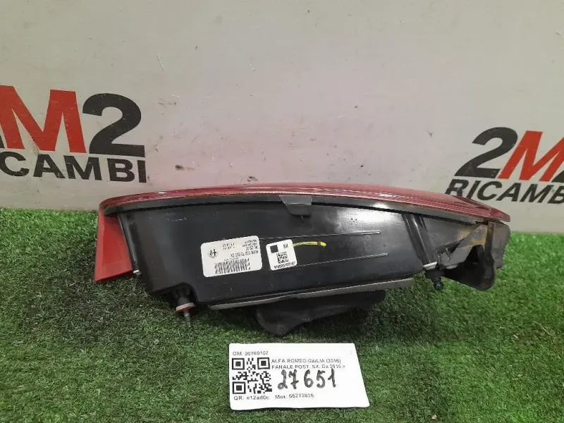 Fanale POST SX 20700107 Alfa Romeo Giulia 2016