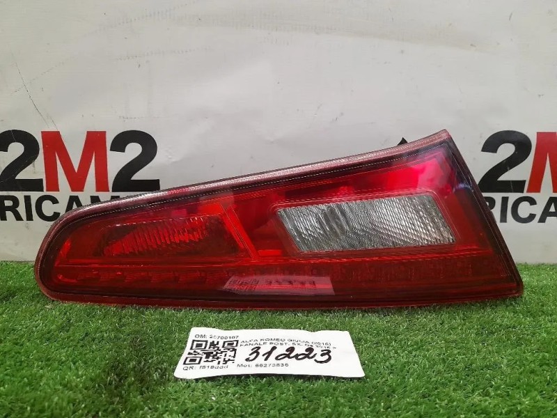 Fanale POST SX 20700107 Alfa Romeo Giulietta 2010