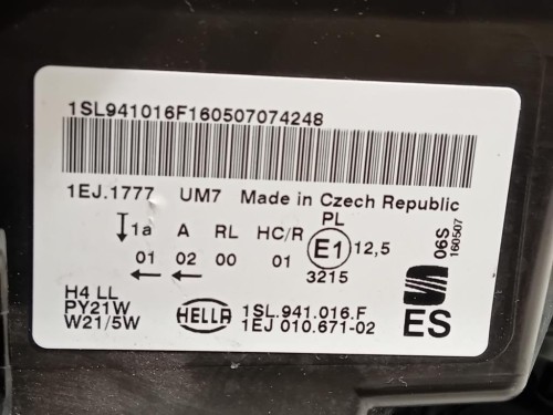 Proiettore ANT DX 1SL941016F Seat MII 2012