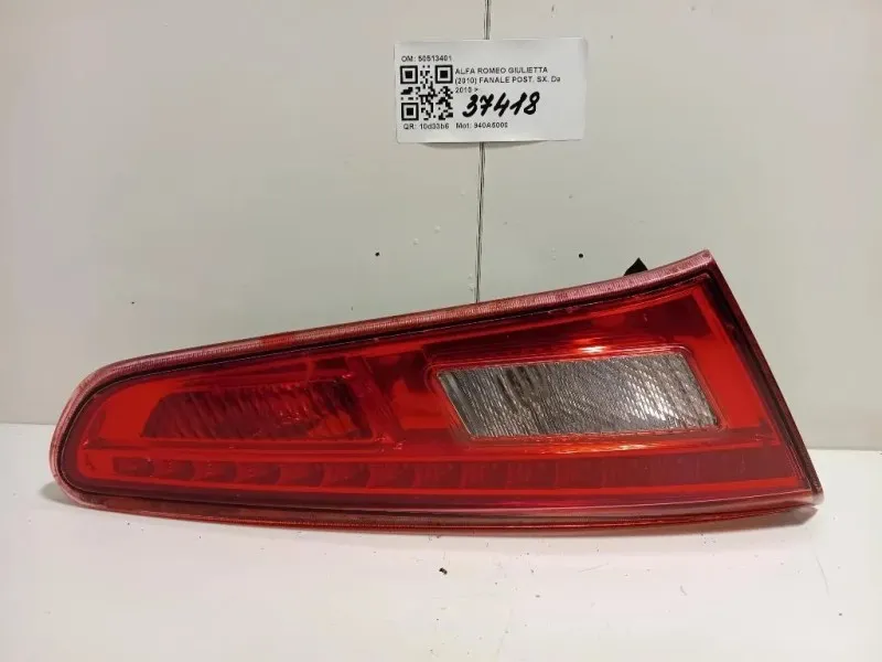 Fanale POST SX 50513401 Alfa Romeo Giulietta 2010