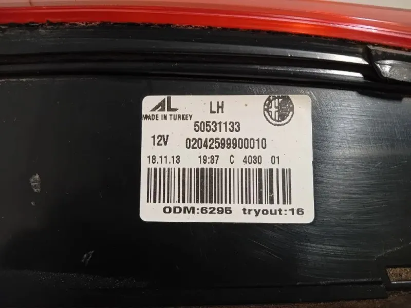 Fanale POST SX 50513401 Alfa Romeo Giulietta 2010