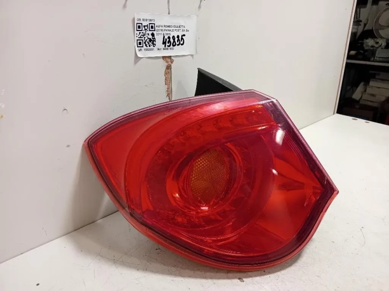 Fanale POST SX 50513613 Alfa Romeo Giulietta 2010