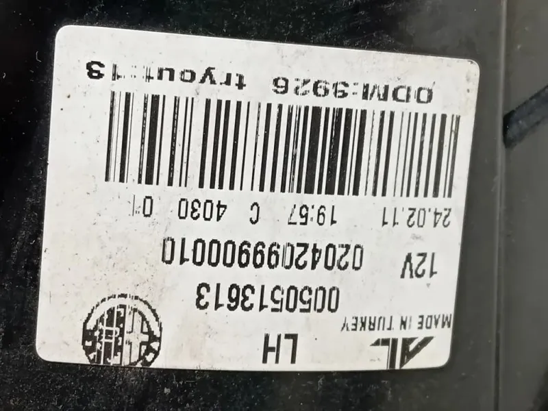 Fanale POST SX 0050513613 Alfa Romeo Giulietta 2010