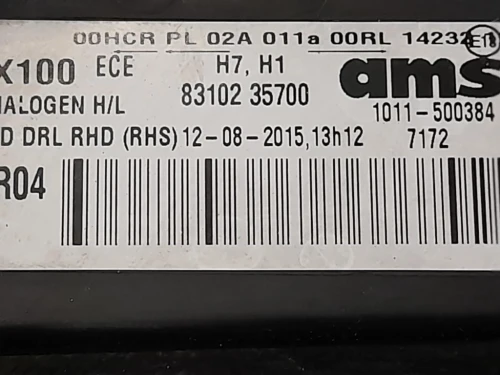 Proiettore ANT DX 83102-35700 Ssangyong Tivoli 2015