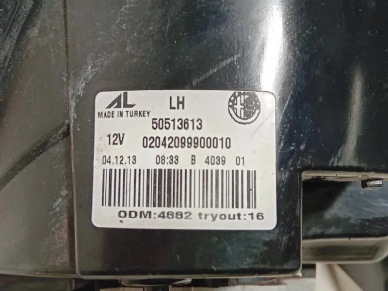 Fanale POST SX 02042099900010 Alfa Romeo Giulietta 2013