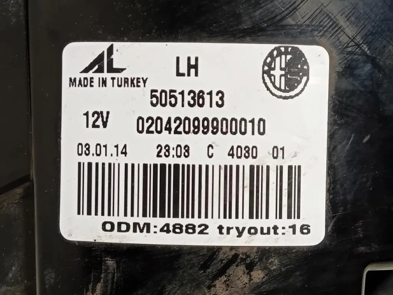 Fanale POST SX 50513613 Alfa Romeo Giulietta 2013