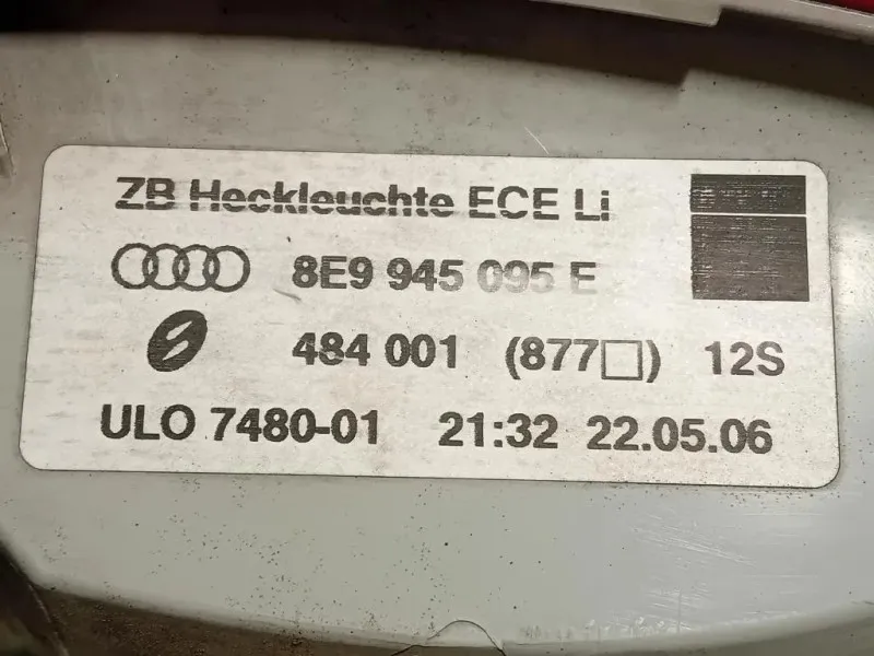 Fanale POST SX 8E9 945 095 E 8E9945095E Audi A4 8ED Avant 2005