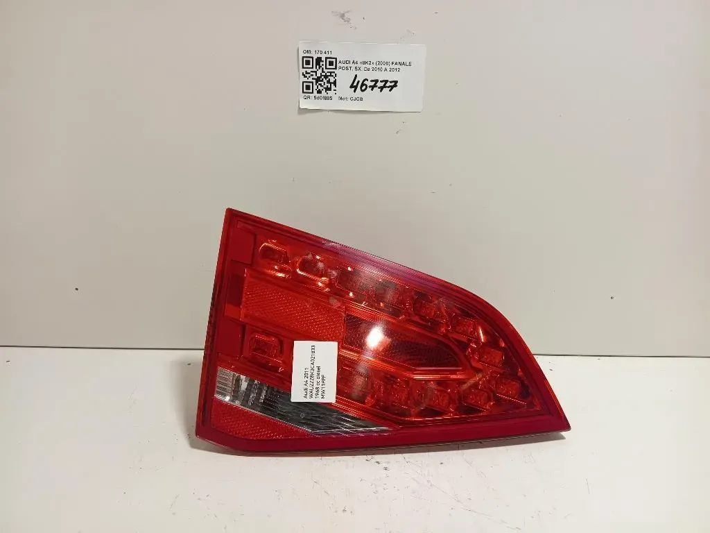 Fanale POST SX 170 411 Audi A4 8K2 2008