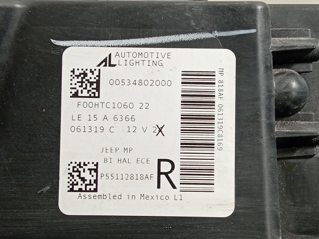 Proiettore ANT DX 55112818AF Jeep Compass III 2017