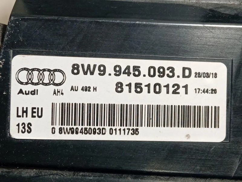Fanale POST SX 8W9 945 093 D Audi A4 8K2 2012