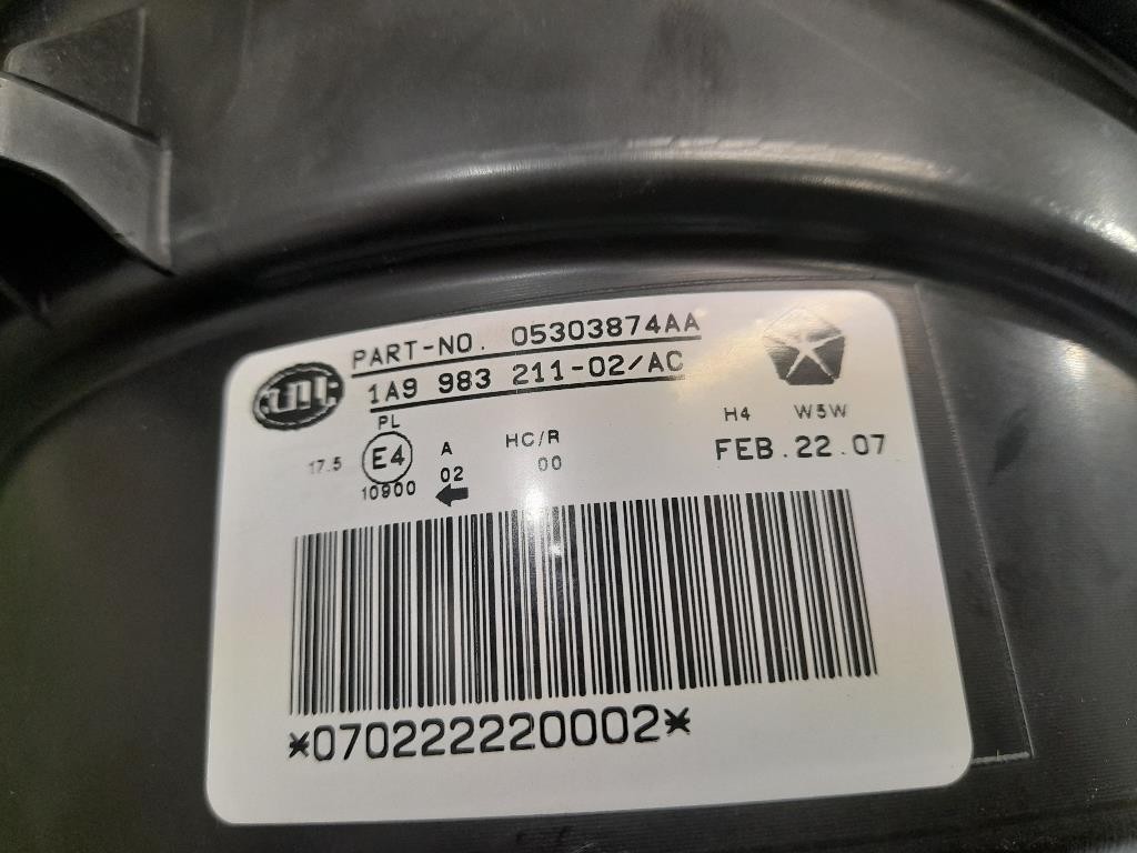 Proiettore ANT DX 98321601 Jeep Patriot 2007