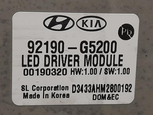 Proiettore ANT DX 92190-G5200 Kia NIRO 2019