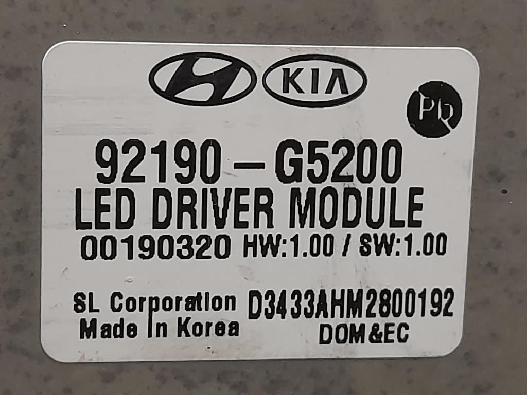 Proiettore ANT DX 92190-G5200 Kia NIRO 2019