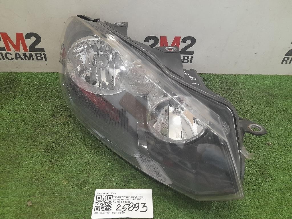 Proiettore ANT DX 5K2941006H Volkswagen GOLF VI 2009
