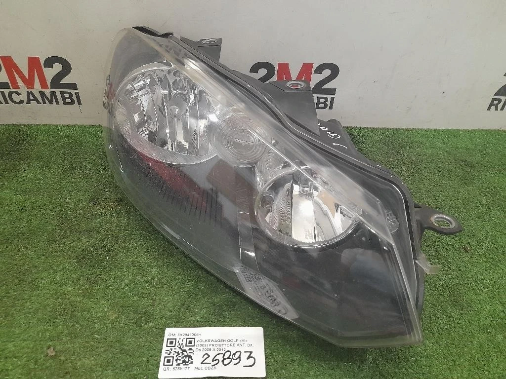 Proiettore ANT DX 5K2941006H Volkswagen GOLF VI 2009