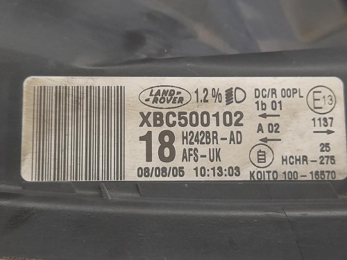Proiettore ANT DX XBC500102 Land Rover Discovery III 2005