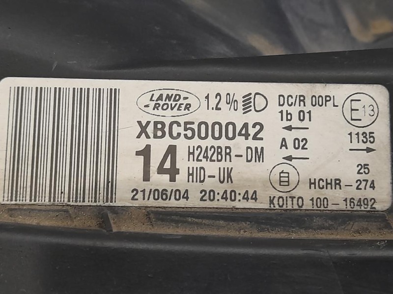 Proiettore ANT DX XBC500042 Land Rover Discovery III 2005