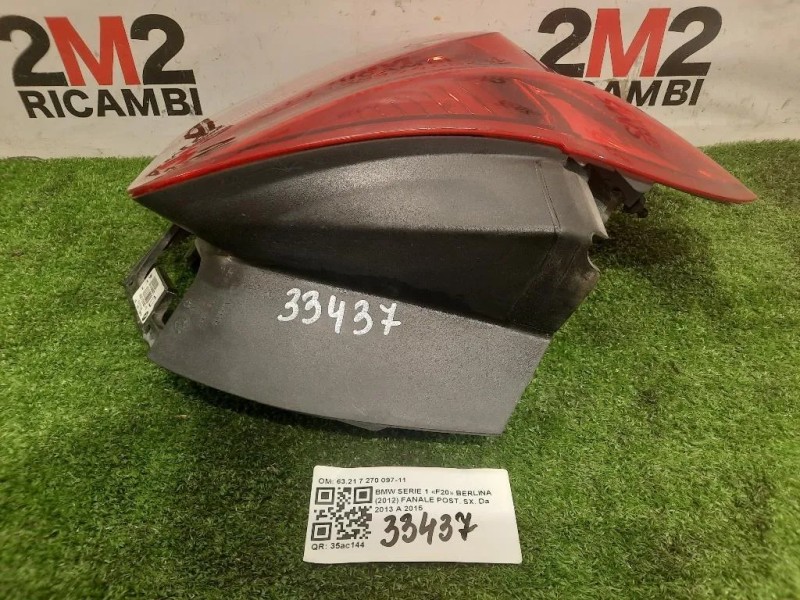 Fanale POST SX 6321 7 270 097-11 Bmw Serie 1 F20 Berlina 2012
