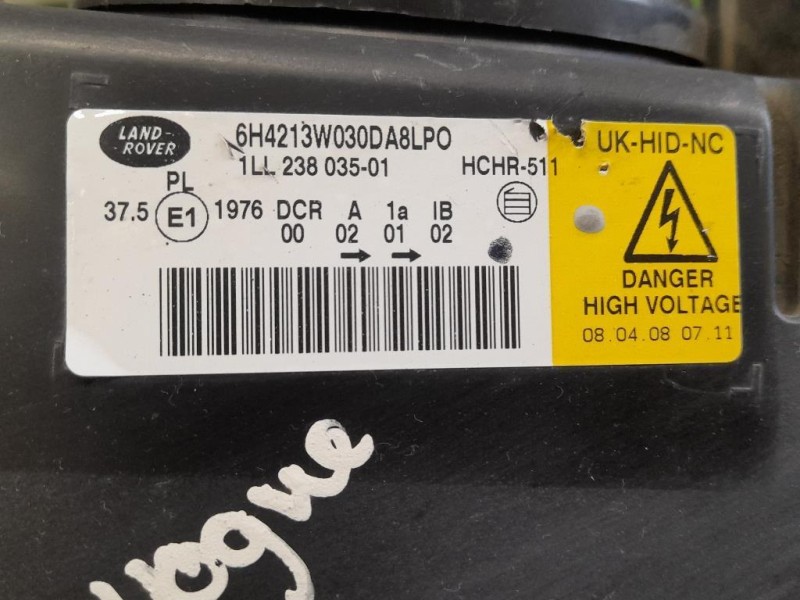 Proiettore ANT DX 6H4213W030DA8LPO Land Rover Range Rover III 2002