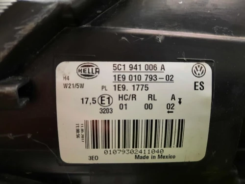 Proiettore ANT DX 5C1941006A Volkswagen NEW Beetle II Cabrio 2011