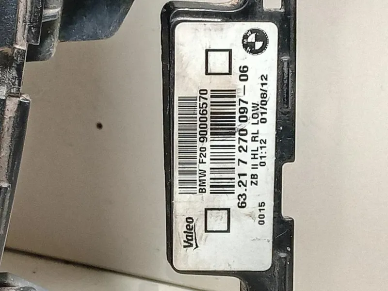 Fanale POST SX 90006570 Bmw Serie 1 F20 Berlina 2015