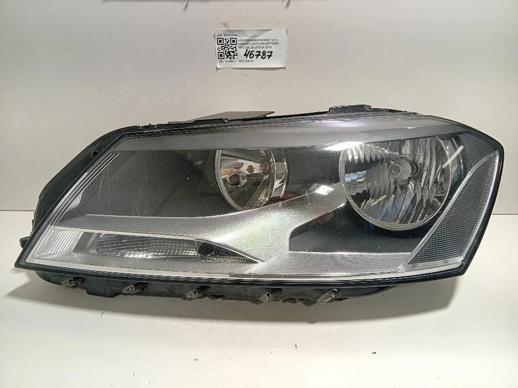 Proiettore ANT DX 90003374 Volkswagen Passat VI Variant 2011