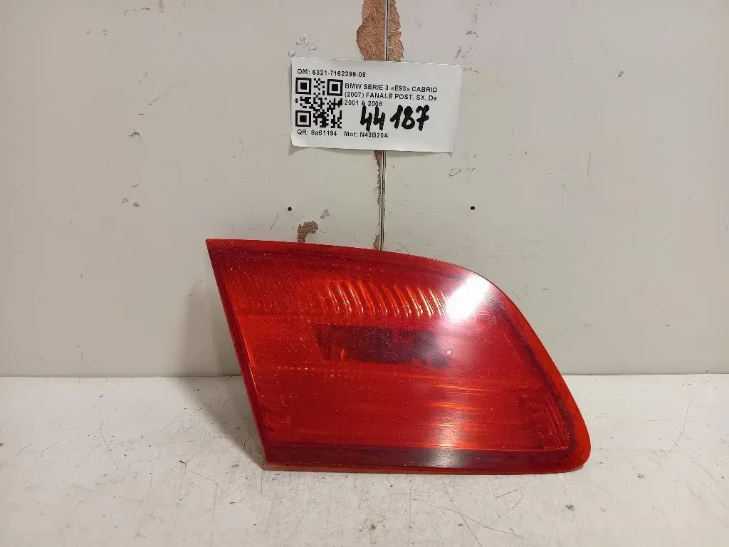 Fanale POST SX 6321-7162299-08 Bmw Serie 3 E93 Cabrio 2007