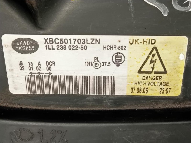 Proiettore ANT DX XBC501703LZN Land Rover Range Rover Sport I 2005