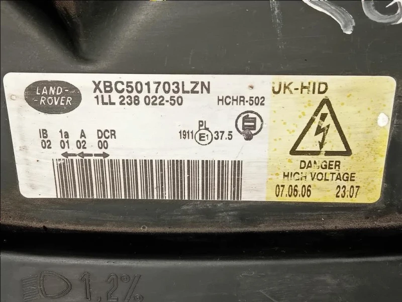 Proiettore ANT DX XBC501703LZN Land Rover Range Rover Sport I 2005