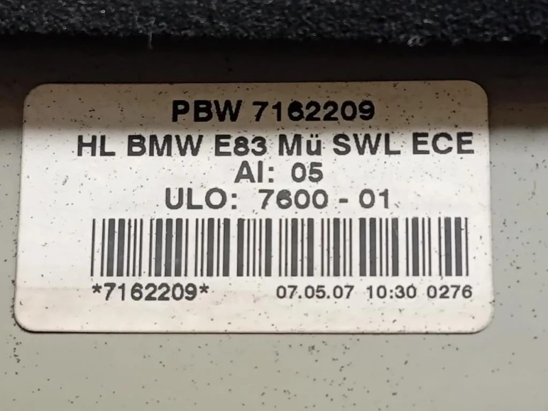 Fanale POST SX 7162209 Bmw X3 E83 2004