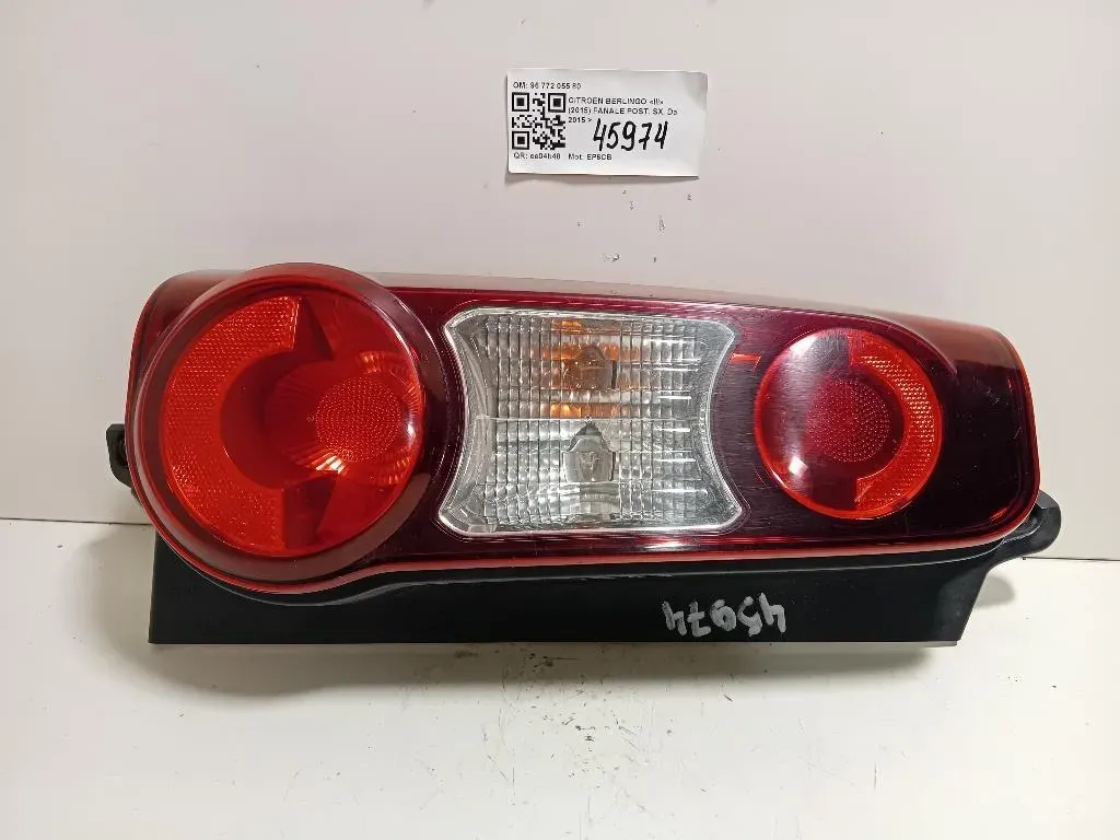 Fanale POST SX 96 772 055 80 Citroen Berlingo III 2015