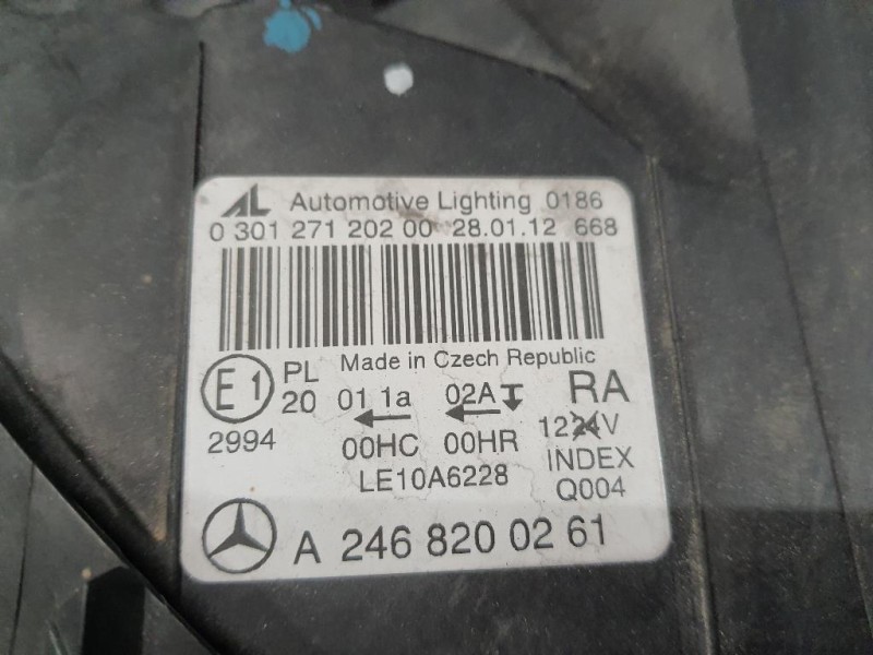 Proiettore ANT DX A2468200261 Mercedes Classe B W246 2012
