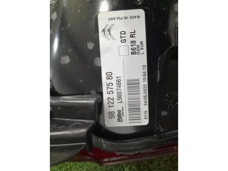 Fanale POST SX 9812257580 Citroen C3 III 2016