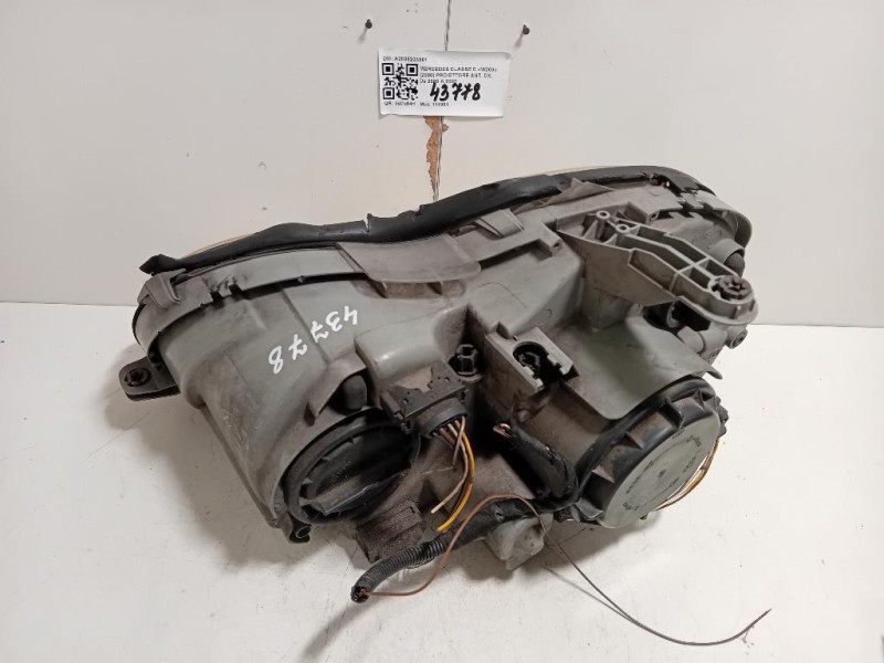 Proiettore ANT DX A2038203861 Mercedes Classe C W203 2000