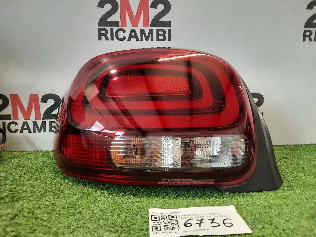 Fanale POST SX 9812257580 Citroen C3 III 2016