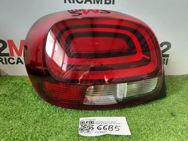 Fanale POST SX 9812257580 Citroen C3 III 2016