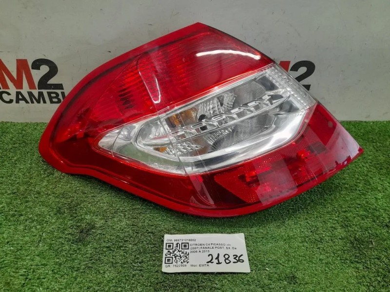 Fanale POST SX 968731218002 Citroen C4 Picasso I 2007