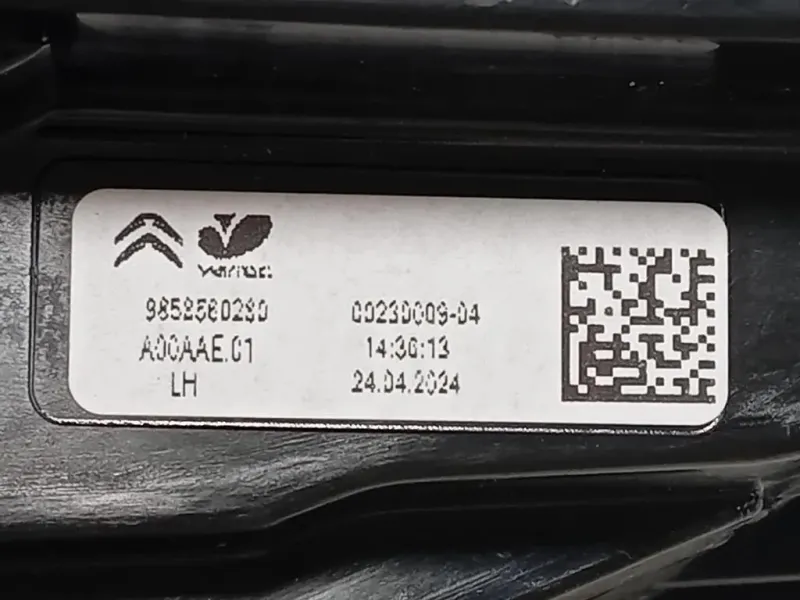 Fanale POST SX 9858560280 Citroen C4 X 2022