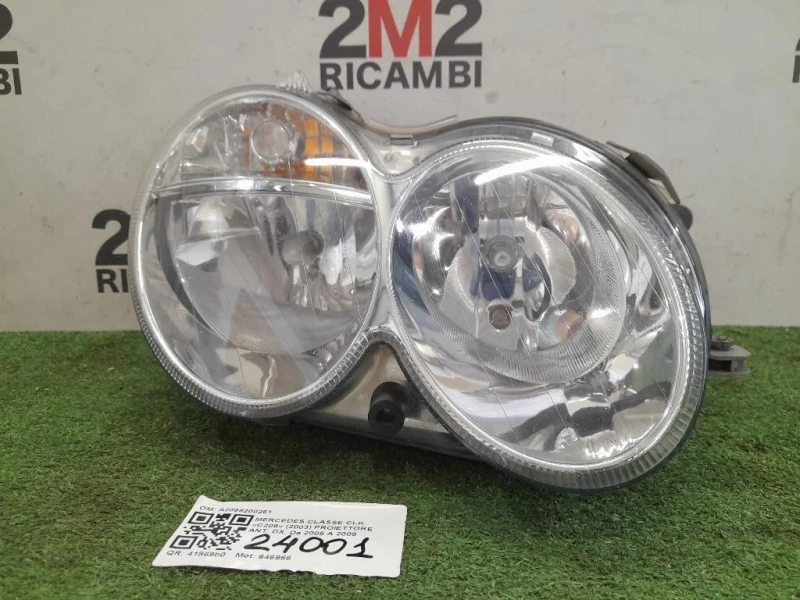 Proiettore ANT DX A2098200261 Mercedes Classe CLK C209 2003