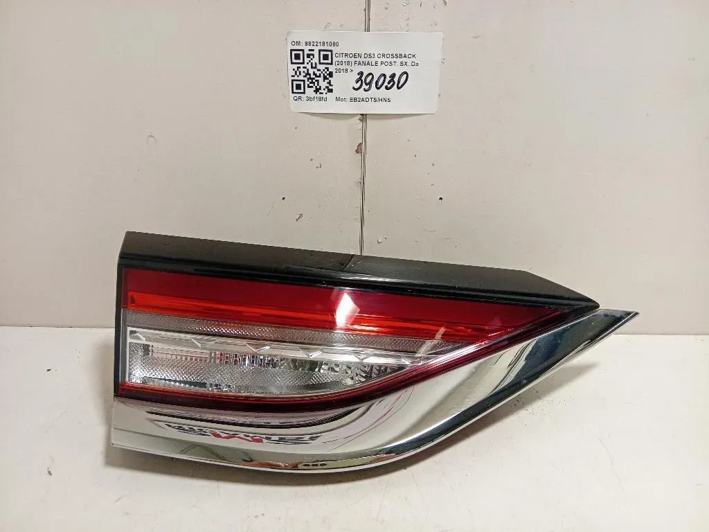 Fanale POST SX 9822181080 Citroen DS3 Crossback 2018