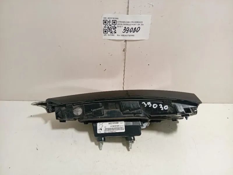 Fanale POST SX 9822181080 Citroen DS3 Crossback 2018