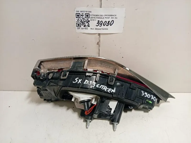 Fanale POST SX 9822181080 Citroen DS3 Crossback 2018