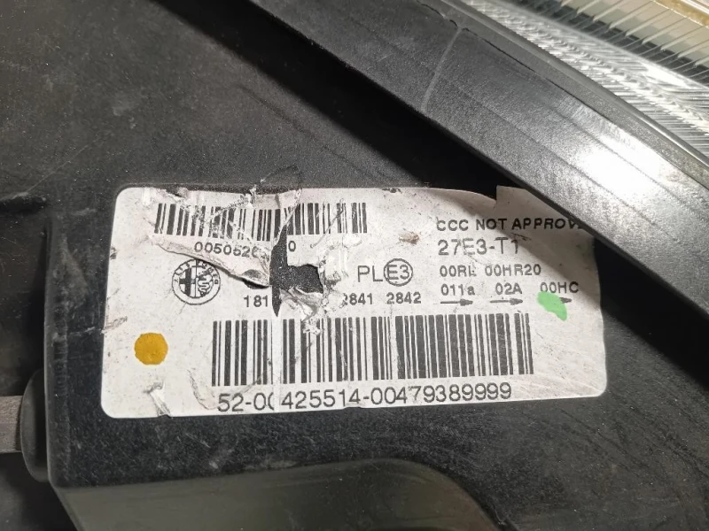 Proiettore ANT SX 47932748 Alfa Romeo Giulietta 2010