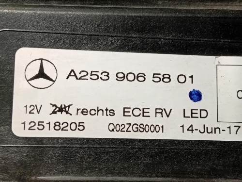 Proiettore ANT DX A2539065801 Mercedes Classe GLC X253 2016