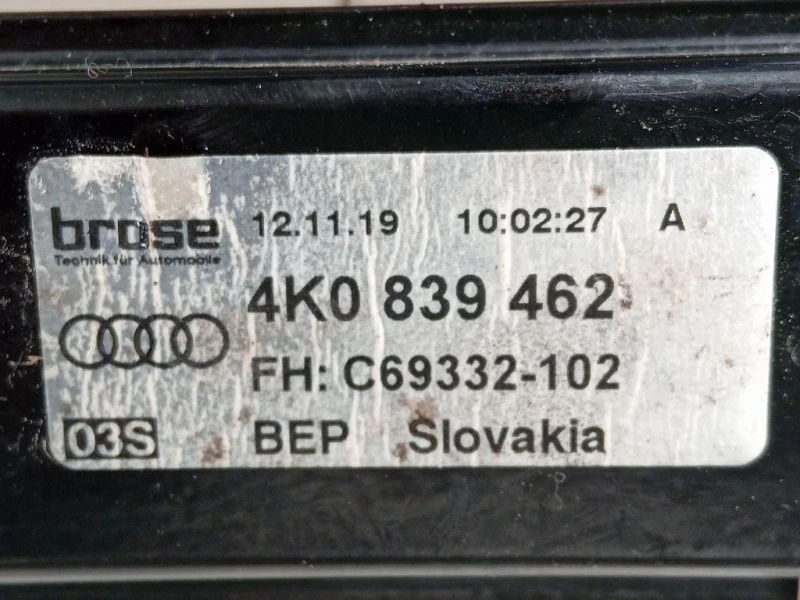 Alzacristallo Porta POST DX 4K0 839 462 Audi A6 4GD Avant 2016