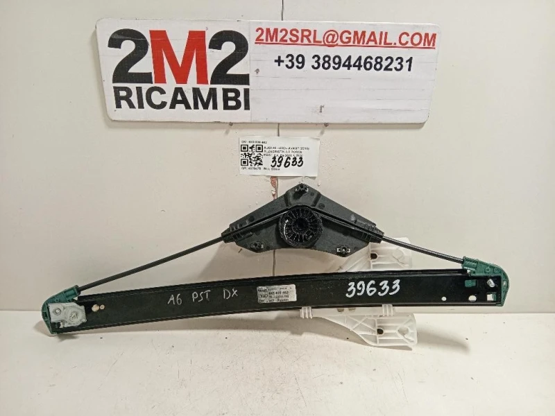 Alzacristallo Porta POST DX 4K0 839 462 Audi A6 4GD Avant 2016
