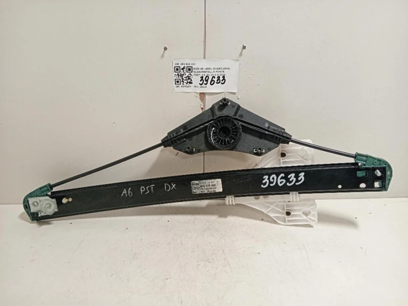 Alzacristallo Porta POST DX 4K0 839 462 Audi A6 4GD Avant 2016
