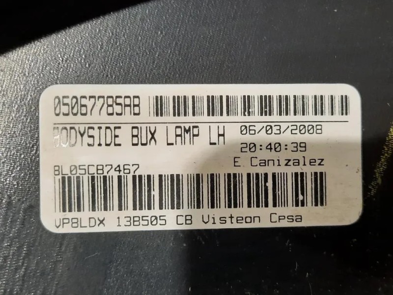 Fanale POST SX 05067785AB Dodge Journey 2009