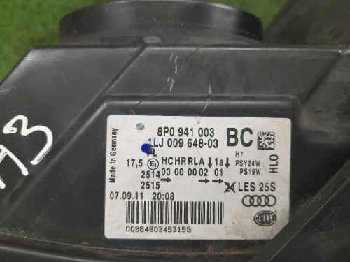 Proiettore ANT SX 8P0941003BC Audi A3 8PA Sportback 2008